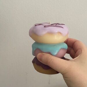 Colorful Donut Shaped Candle